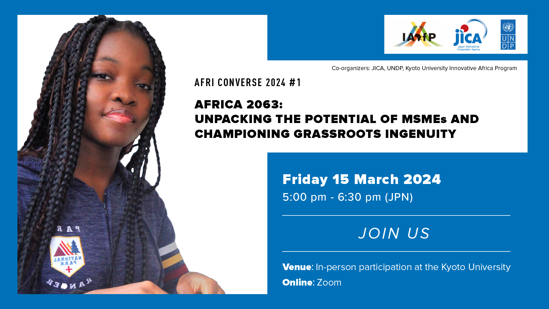 AFRI CONVERSE 2024 #1 Africa 2063: Unpacking the Potential of MSMEs  and Championing Grassroots Ingenuity