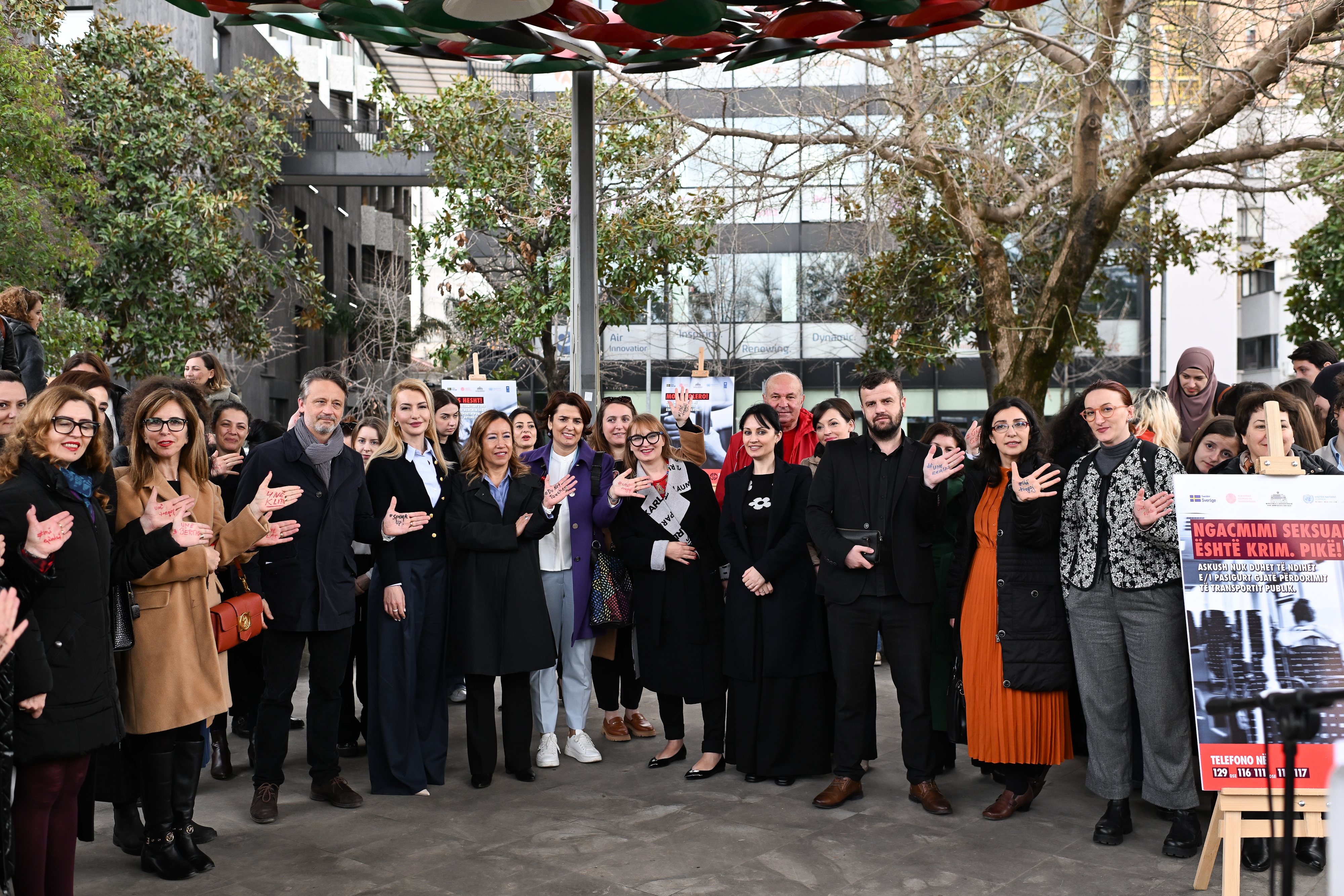 Tirana says no to sexual harassment as the "I Speak Up" campaign takes off in Tirana.