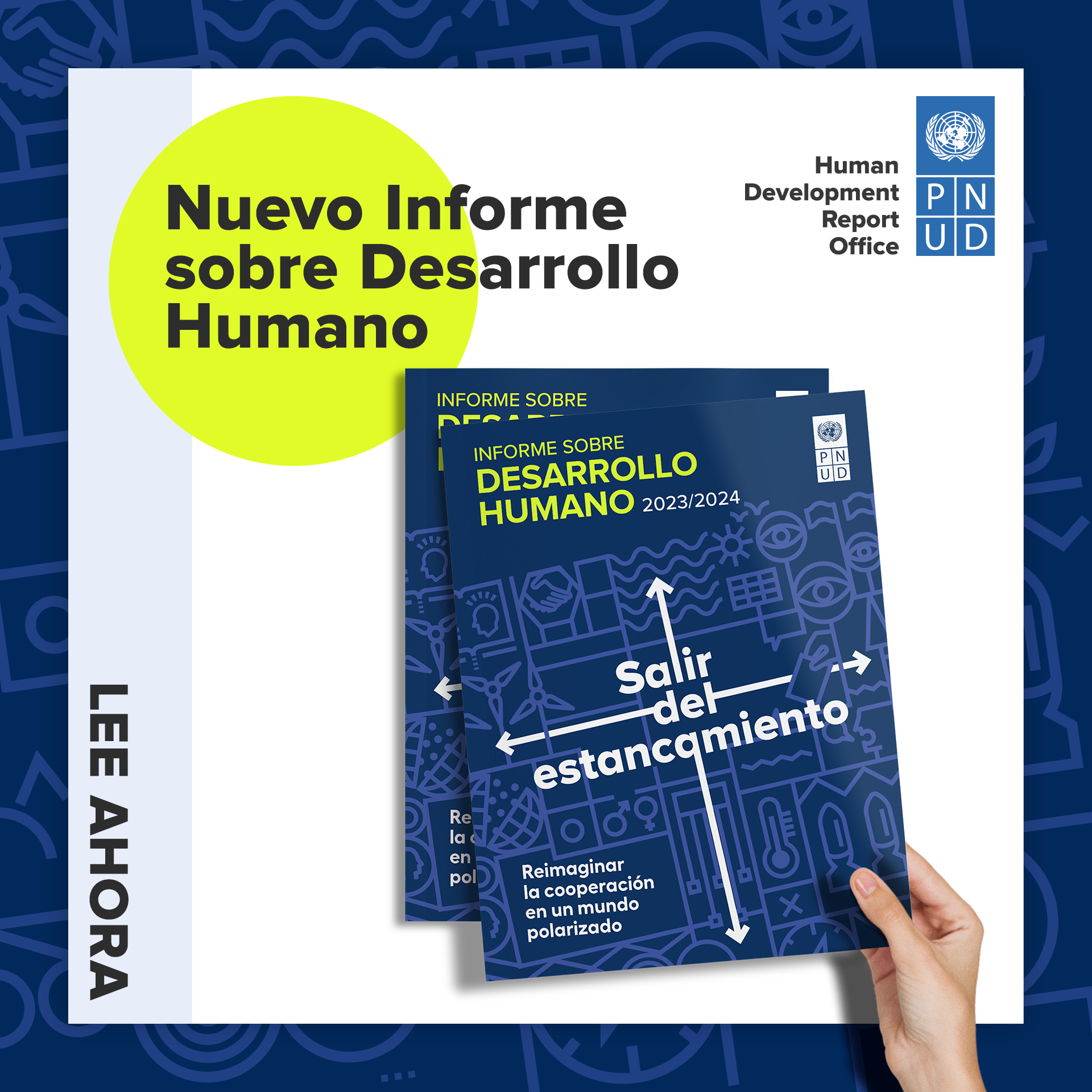 Tapa del Informe sobre Desarrollo Humano 2023-2024