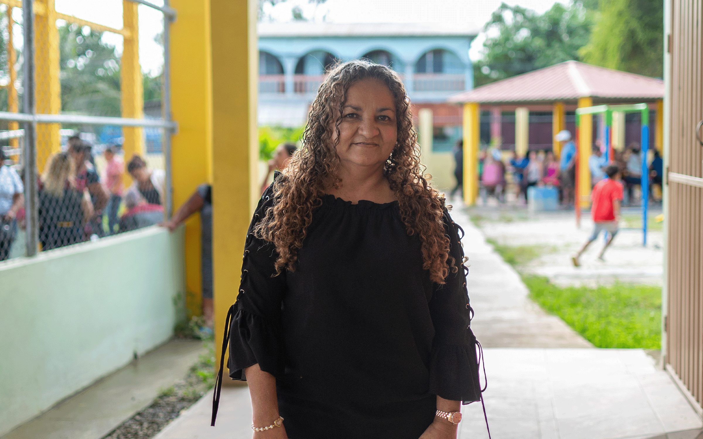 Dunia Miralda, mujer del sector de la Rivera Hernández beneficiada con capital semilla