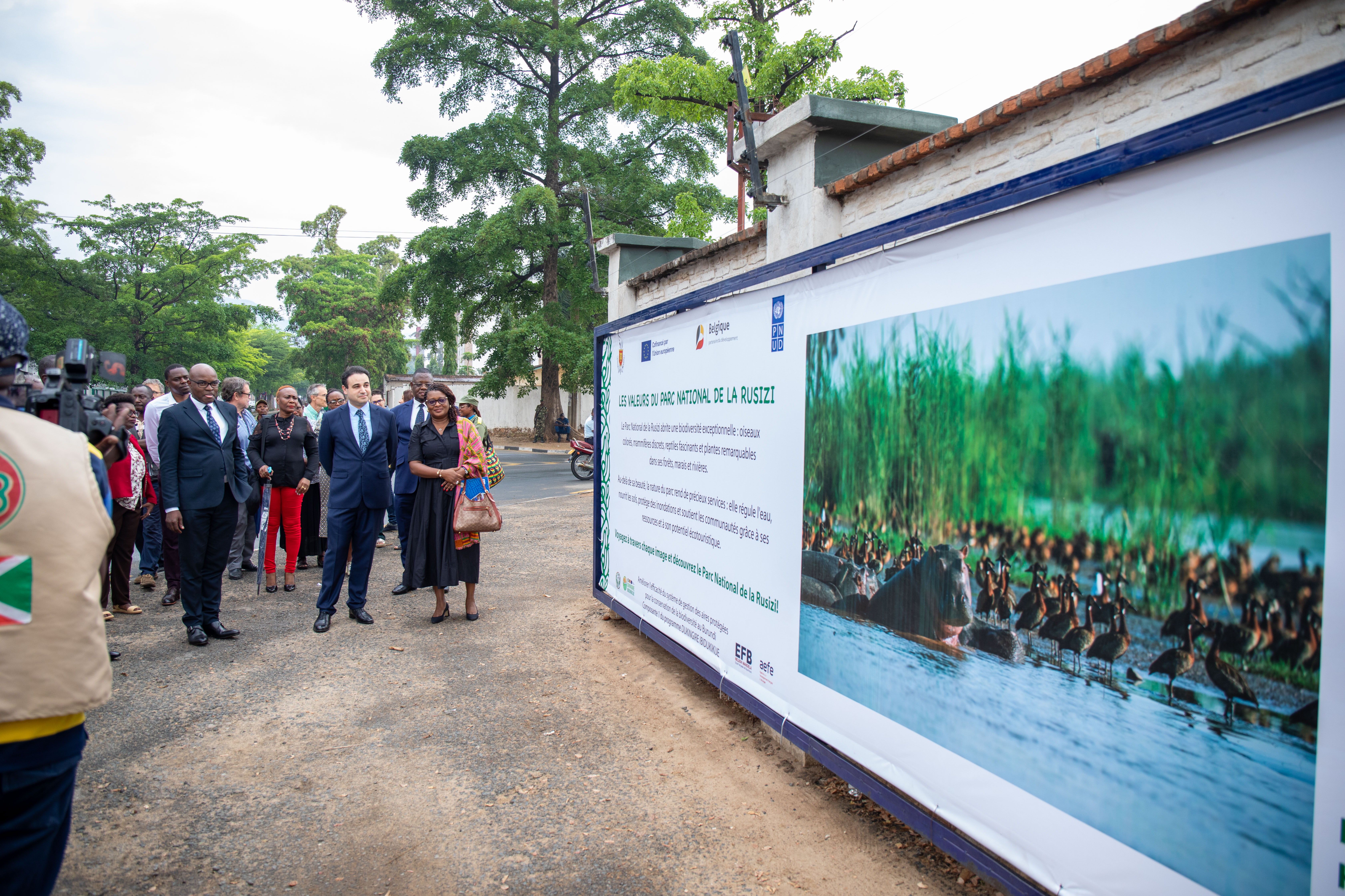 PNUD - la beauté de la biodiversité du Parc national de la Rusizi mise en valeur dans les rues de Bujumbura
