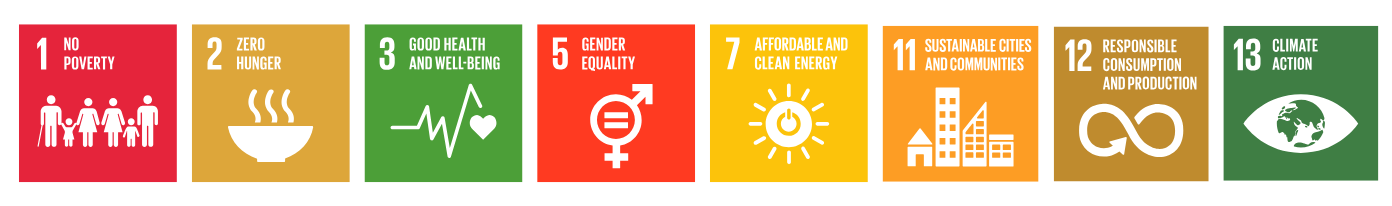 Set of 17 colorful icons representing the UN Sustainable Development Goals.