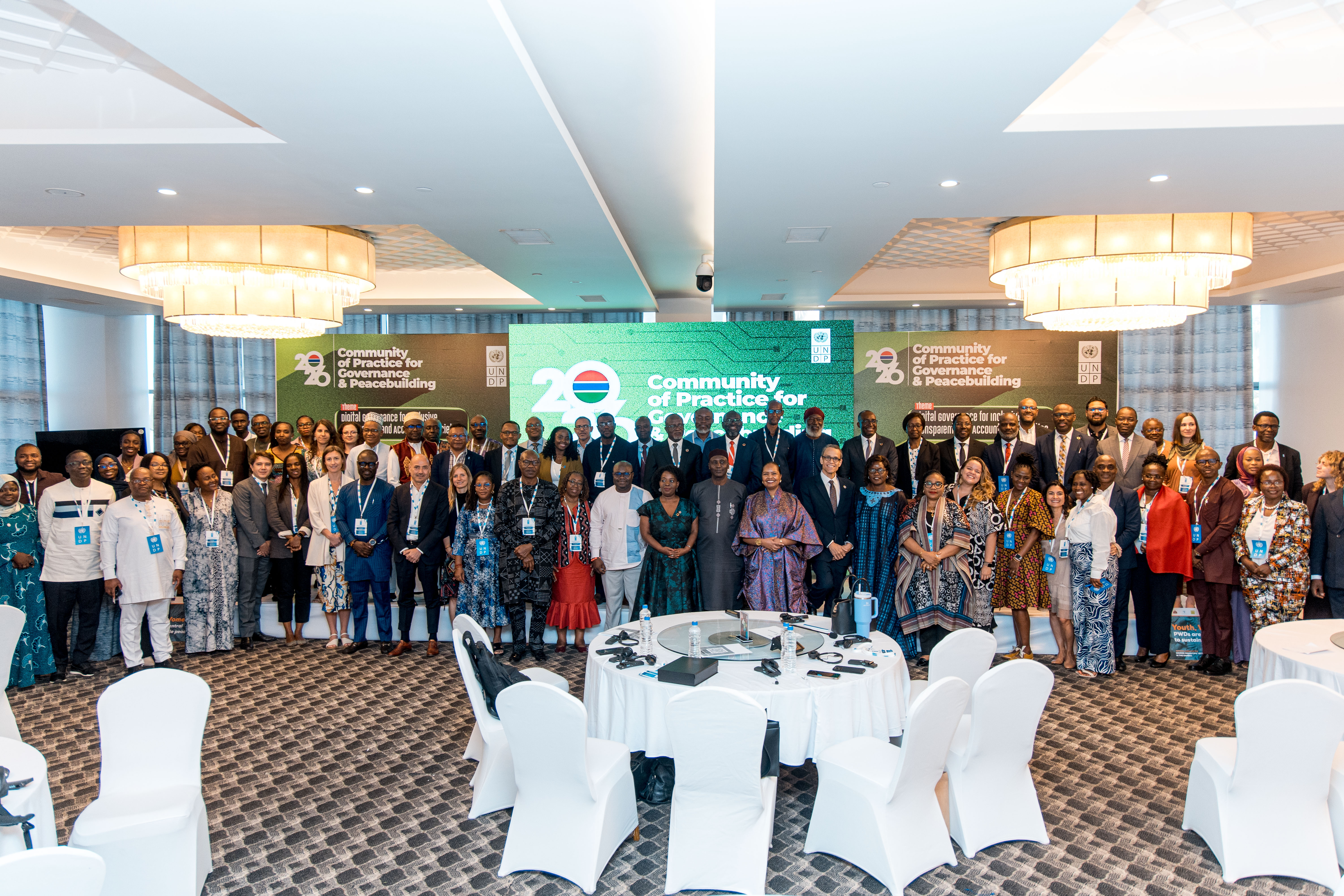 Group photo of the participants of the CoP in the meeting room 