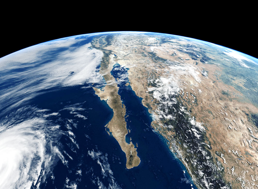 Photograph of Earth from space, showing the Arabian Peninsula, Red Sea, and Africa.