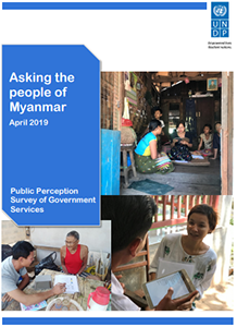 Asking the people of Myanmar: Public Perception Survey of Government Services