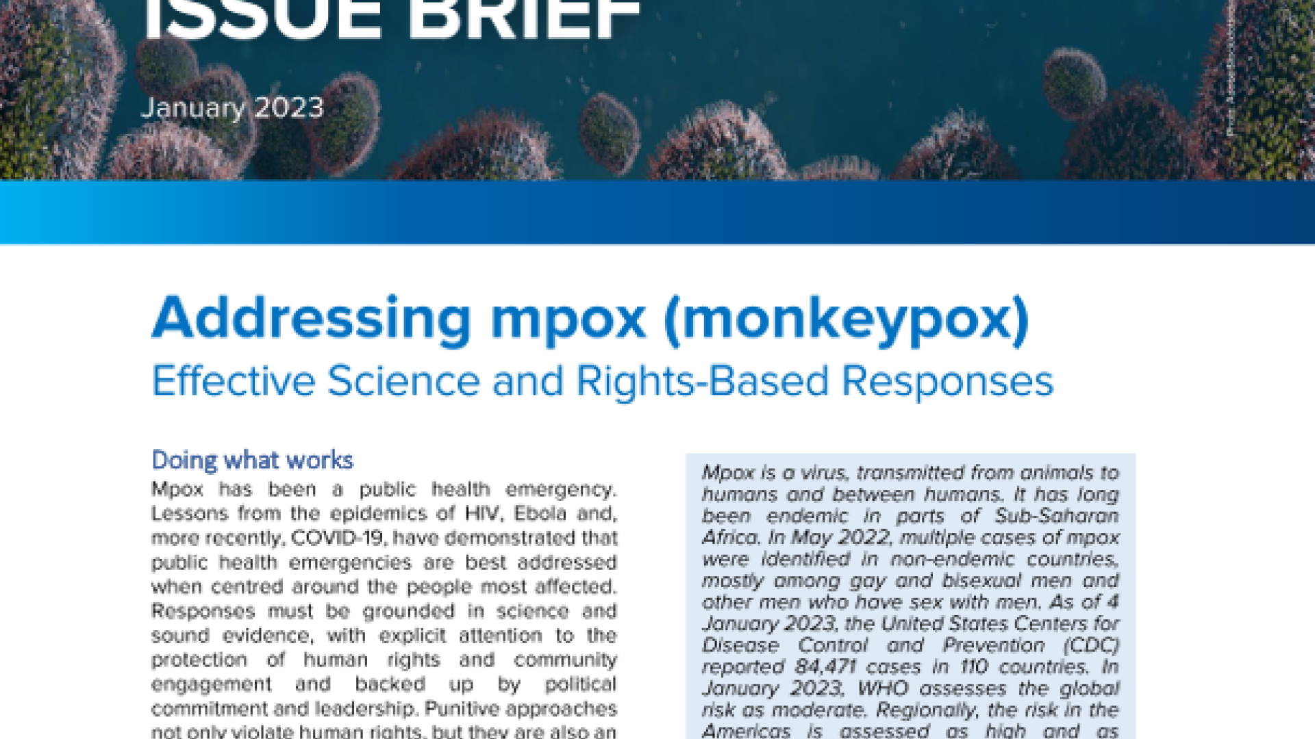 Adressierung von Mpox (Affenpocken): Effektive Wissenschaft und rechtebasierte … – Entwicklungsprogramm der Vereinten Nationen
