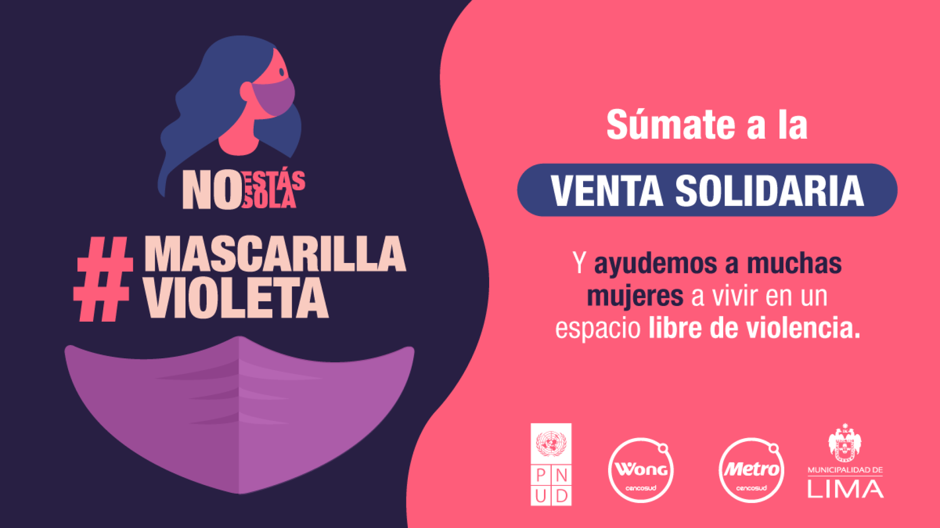 portugués túnel escolta MascarillaVioleta para apoyar a las víctimas de la violencia de género |  Programa De Las Naciones Unidas Para El Desarrollo