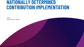 Document cover featuring title "Gender-Responsive Nationally Determined Contribution Implementation" with UNDP logo.