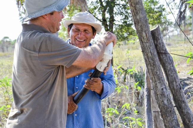 Man smiling at the Paraguayan Chaco