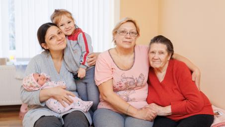 Four generations of women from the same family from Odessa have found shelter in Gagauzia, Moldova