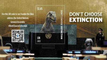 Don't Choose Extinction official UN stamp