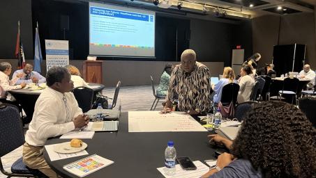 Stakeholders across government and civil society participate in a workshop, focused on shaping Antigua and Barbuda’s national digital vision for 2030.
