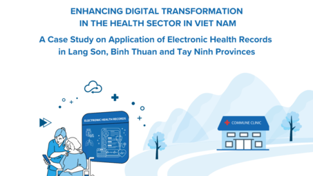 Cover of a policy discussion paper on digital transformation in Vietnam's health sector.