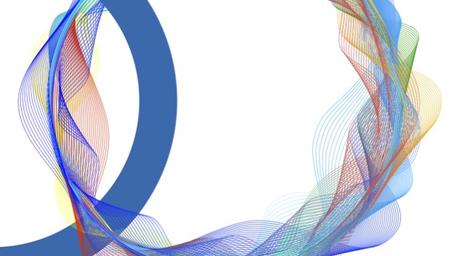 UNDP Annual Report 2025 graphic with blue ring and multicolored ribbon circle; UNDP logo.