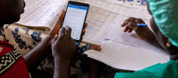 UNDP Guinée Bissau 2019 malaria monitoring tablet 