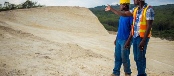 workers from quarry in St Elizabeth, Jamaica