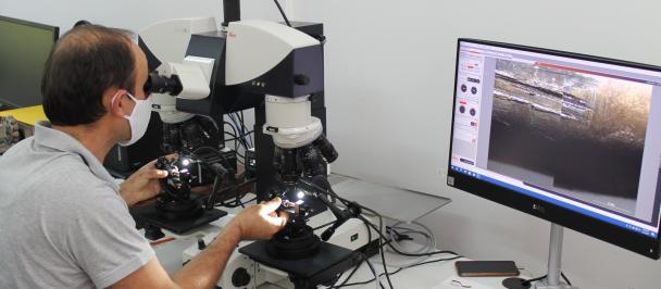 Five State Police Officers coming from the Ballistic Sector of Albanian Institute of Scientific Police received training on how to use Comparison Microscope for Ballistic examination& Trinocular microscopes