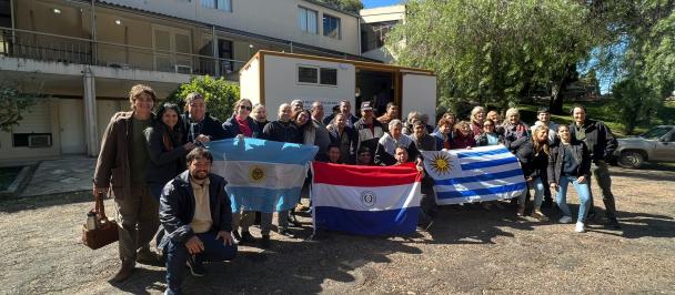 Delegaciones de Argentina, Uruguay y Paraguay en Las Cañas