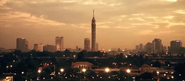 Cairo skyline at night