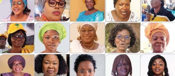 Vue partielle des femmes élues de la 9éme législature 
