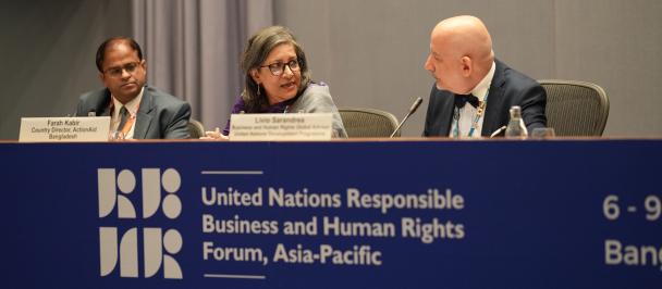 Panel at the opening session of UN Responsible Business and Human Rights Forum 2023