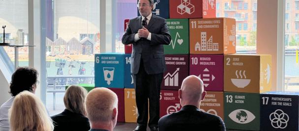 Administrator Achim Steiner visit in the UN City, Copenhagen