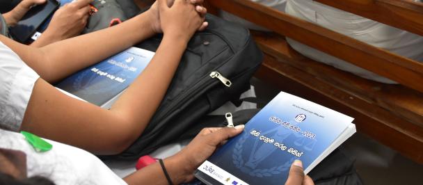 Simplified Law Sinhala & Tamil booklet published by BASL, supported by JURE