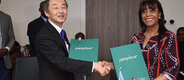 UNDP and Japan Exchange Letters on the Plan for the Northern Region of Cote d'Ivoire