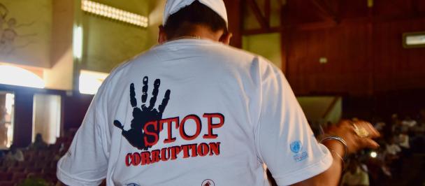 Un animateur pour la sensibilisation à la lutte contre la corruption