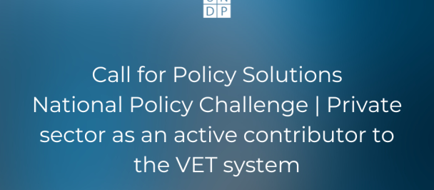 National Policy Challenge | Private sector as an active contributor to the VET system