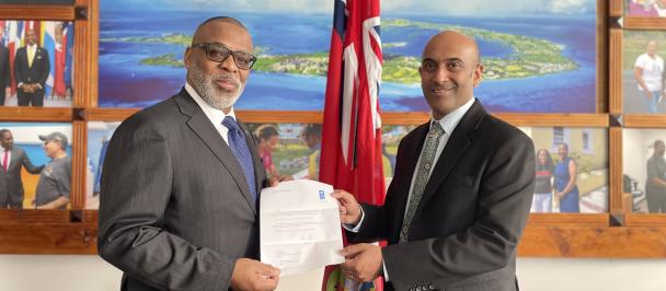 UNDP Resident Representative presents credentials to Bermuda's Deputy Premier