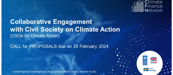 civil society poster on climate action