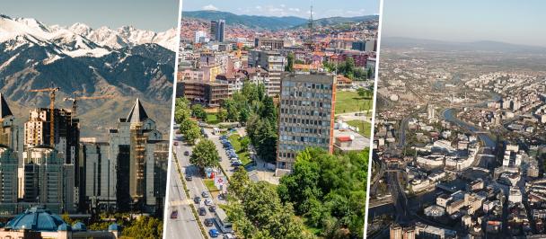 Almaty, Pristina and Skopje are part of UNDP's City Experiment Fund, a partnership with Slovakia's Ministry of Finance.