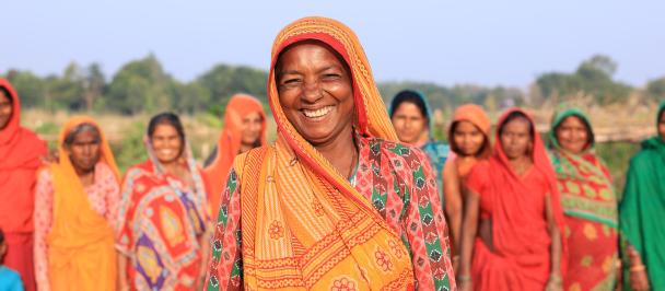 a group of people posing for the camera