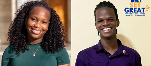 Shari and Justin, UNDP's Ready Set Great delegates