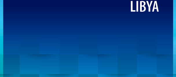 IEO logo on cover: Independent Country Programme Evaluation, Libya; blue gradient tiles.