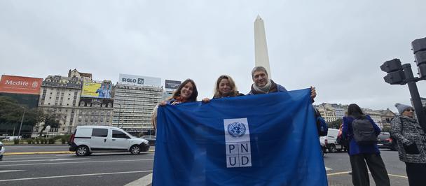 Colegas de la oficina del PNUD en Argentina