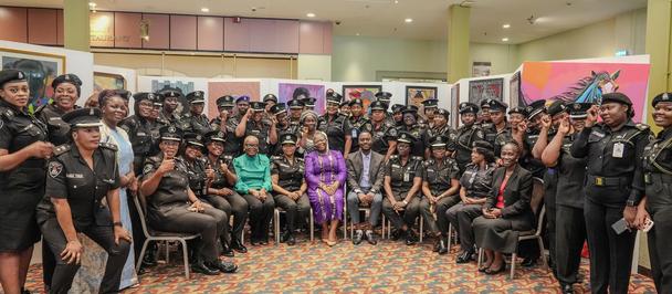 Keynote Speaker, Dr Obiageli Ezekwesili, with Participants and Facilitators at the First Cohort of the Women Police Leadership Programme, Lagos, May 2024