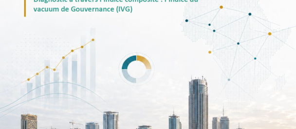 Cover page of a West Africa urbanization report with a city skyline.