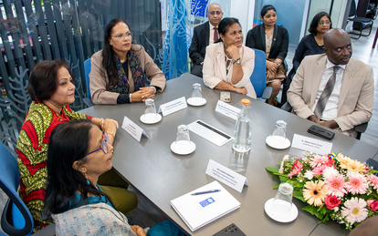 Visit of the First Lady of the Republic of Seychelles at UNDP Mauritius