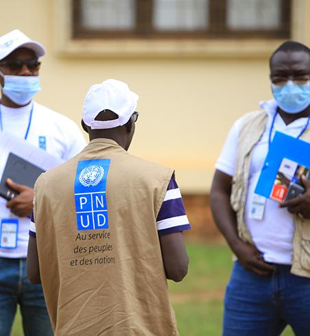 Agents du bureau pays PNUD Côte d'Ivoire en mission à l'ouest du pays