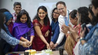 UNDP Bangladesh cutting cake