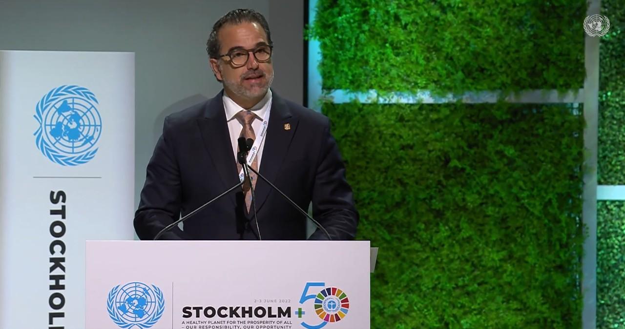 Gustavo Manrique, ministro del Ambiente, Agua y Transición Ecológica de Ecuador.