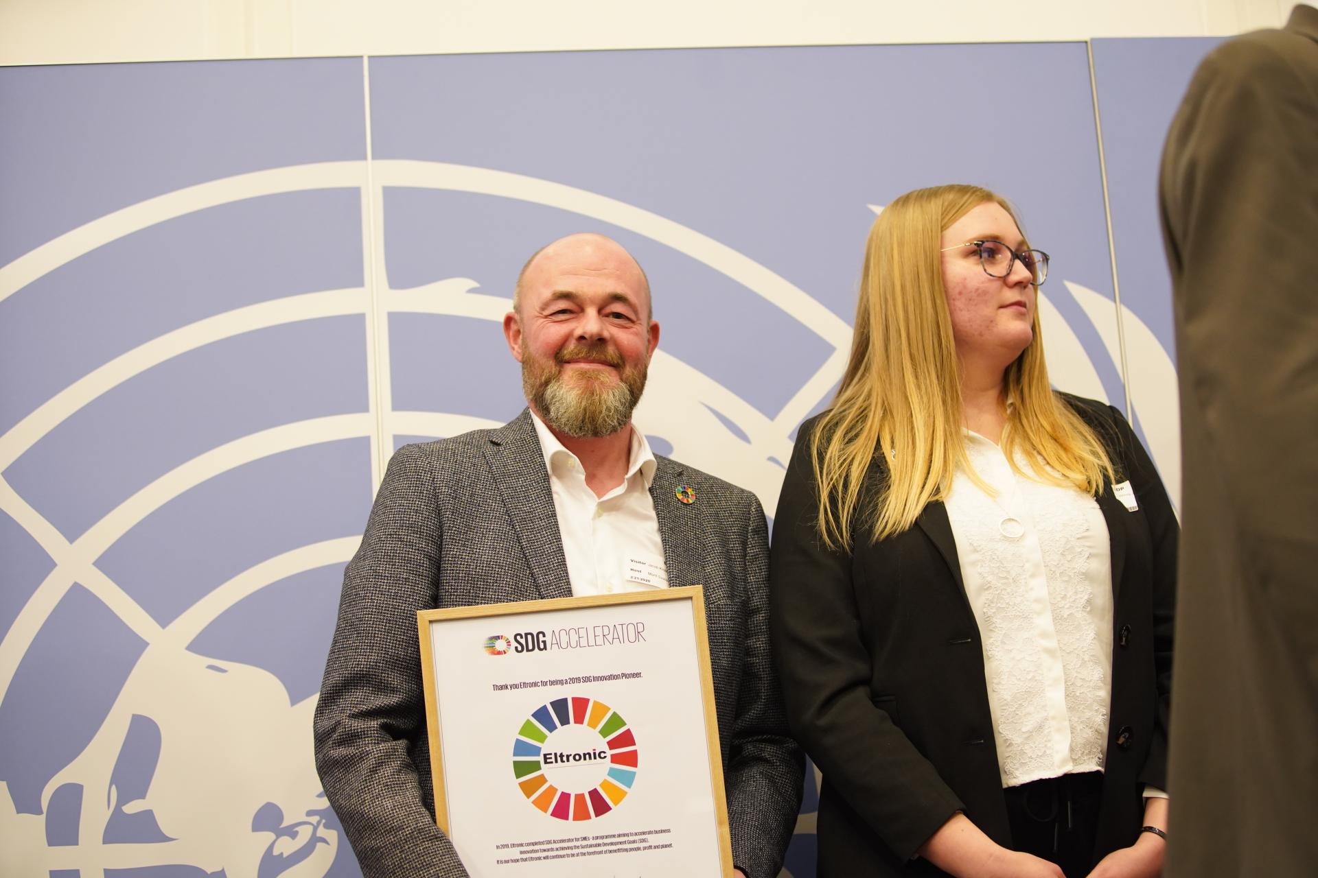 People receiving an award