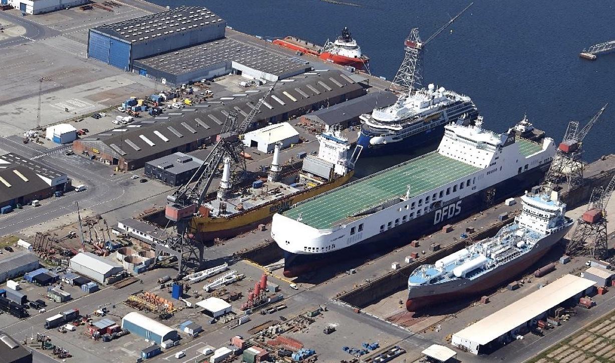 ships in a dock