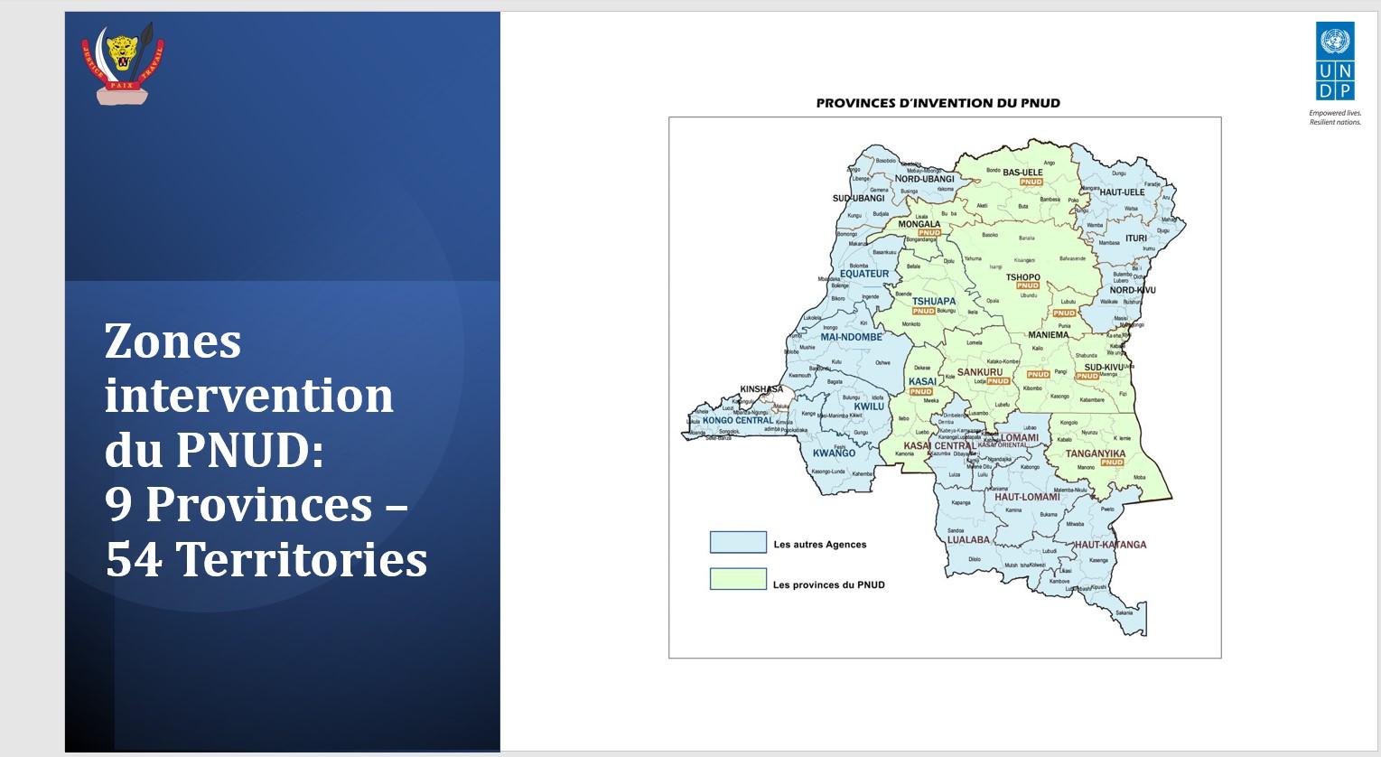 Zone d'intervention du PNUD dans PDL-145 Territoires