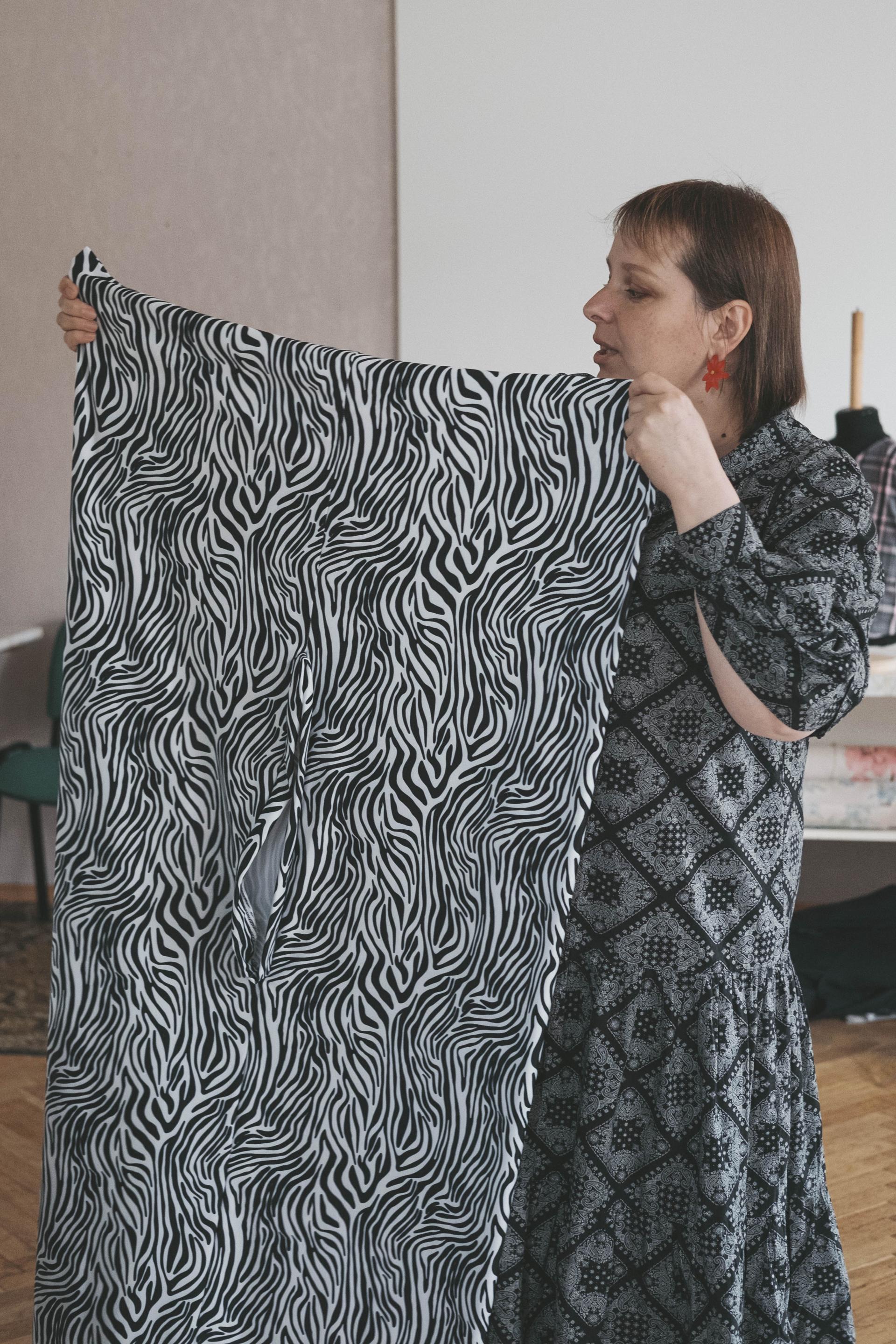 Woman with cloth