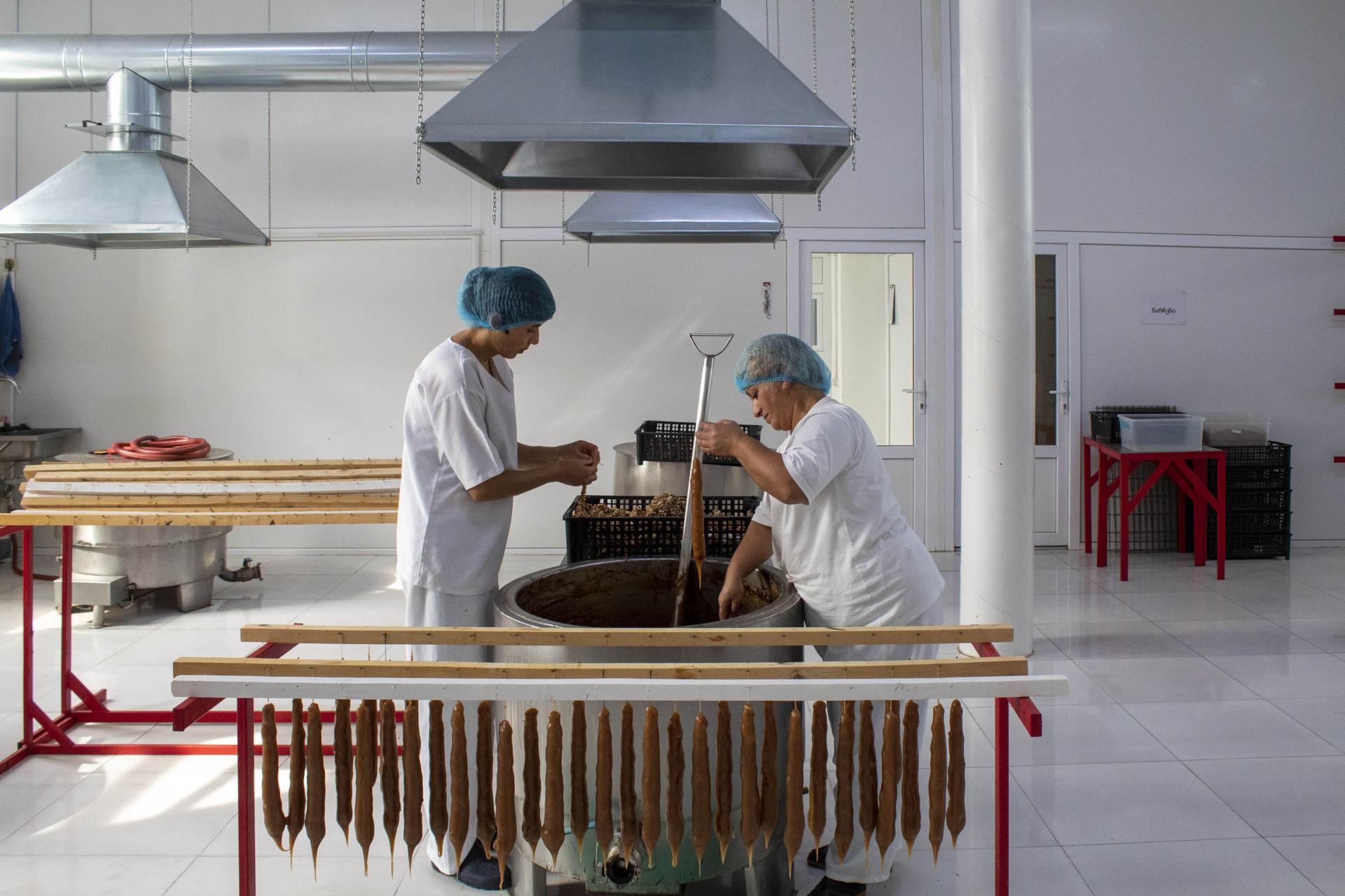 A Chuchkhela production plant