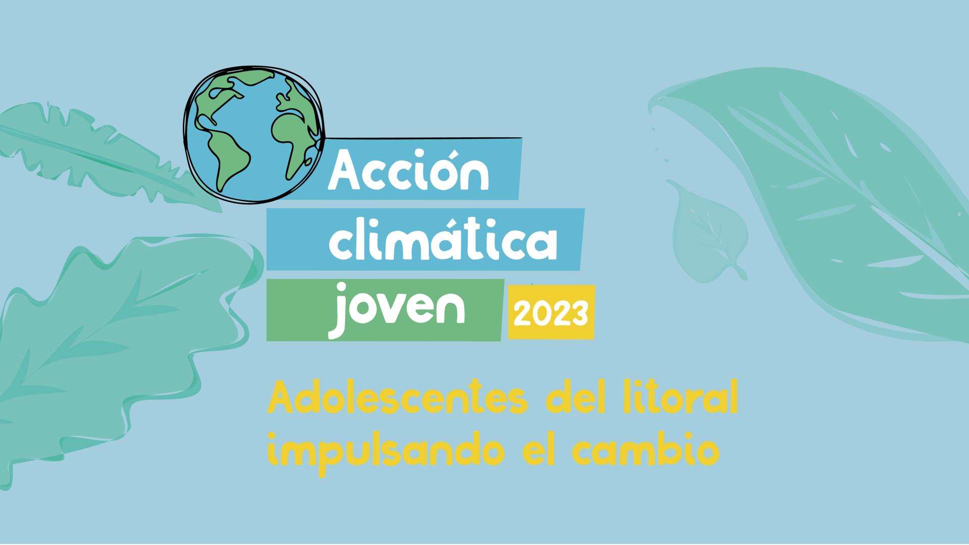 Imagen con la mención Acción Climática Joven 2023