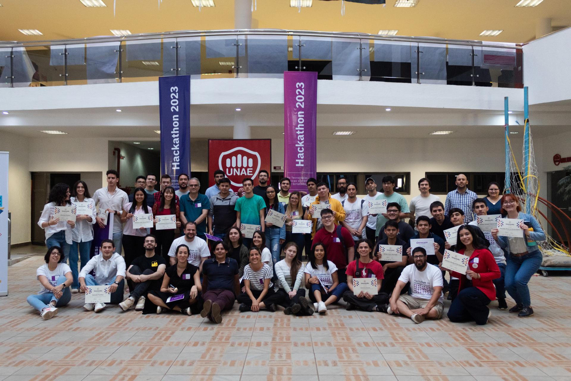 Todos los equipos de la hackaton.